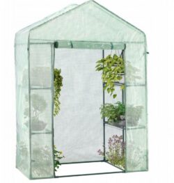 Záhradný fóliovník s policami, zelený | 140 x 73 x 200 cm ochráni vaše rastliny pred nepriaznivými poveternostnými podmienkami či škodcami.