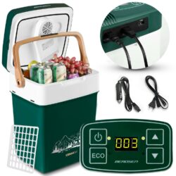 Turistická chladnička Icemax 2v1, 32 L, zelená | Berdsen je ľahká chladnička s funkciou chladenia a ohrevu, hodí sa preto na každý váš výlet!