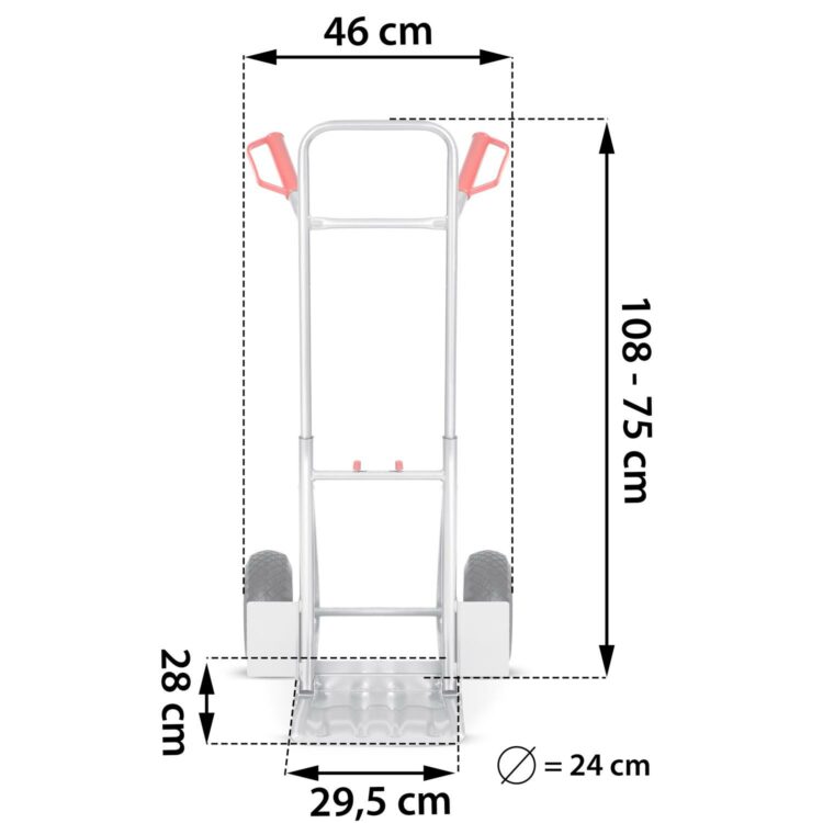 Rudla – prepravný vozík HM-507, 150 kg | Humberg