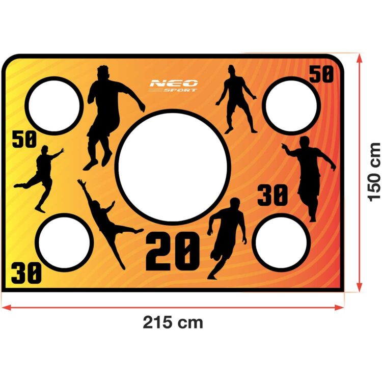 Tréningová futbalová plachta, oranžová, 180 x 120 cm | Neo-Sport