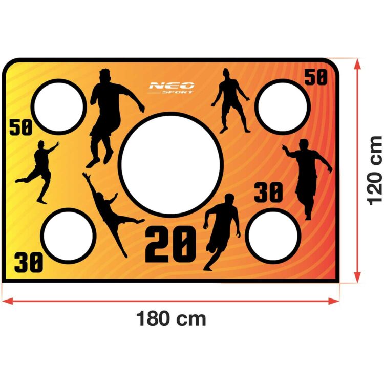 Tréningová futbalová plachta, oranžová, 215 x 150 cm | Neo-Sport
