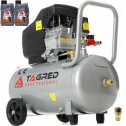 Olejový kompresor, 50L, 2800W + príslušenstvo | TAGRED