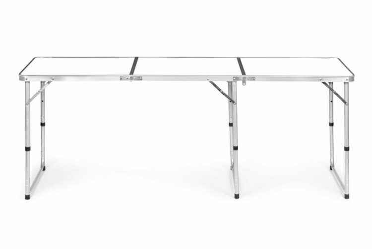 Skladací turistický stôl, biely, 180 x 60 cm | Modern Home