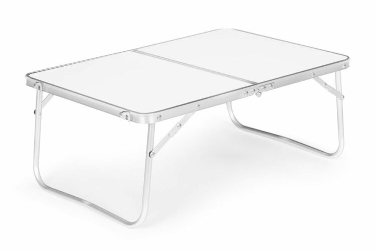 Skladací turistický stôl, biely, 60x40 cm | Modern Home