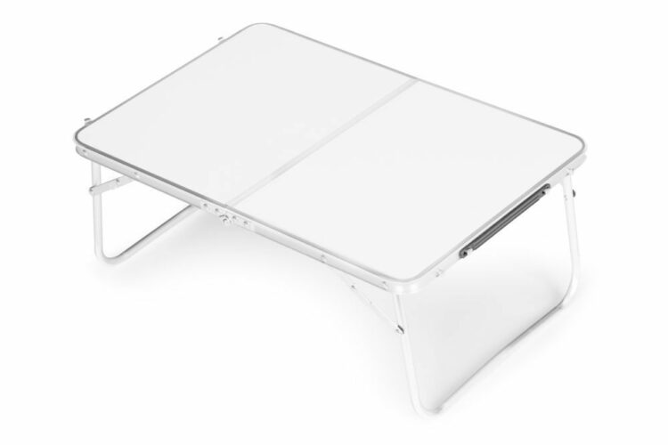 Skladací turistický stôl, biely, 60x40 cm | Modern Home