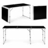 Skladací turistický stôl, čierny, 180 x 60 cm | Modern Home