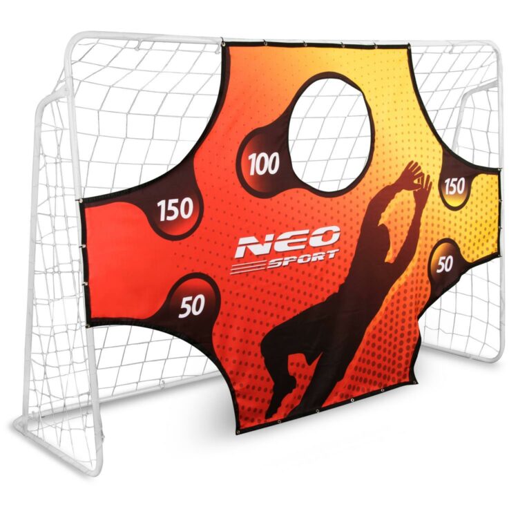 Futbalová bránka, 245 x 155 x 80 cm + cieľová podložka | Neo-Sport