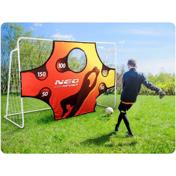 Futbalová bránka, 245 x 155 x 80 cm + cieľová podložka | Neo-Sport