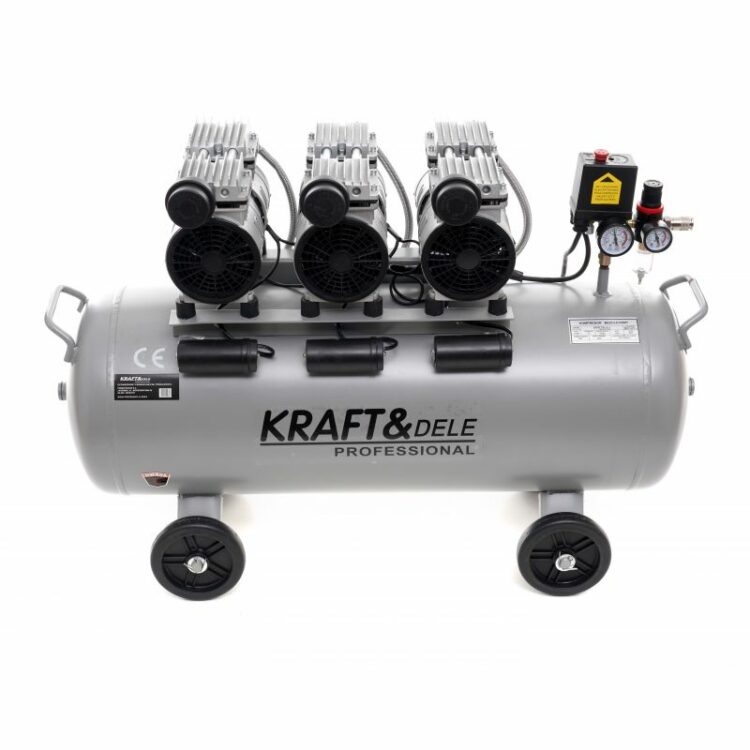 Bezolejový kompresor, 100L, 3 x 1500W | KD1397