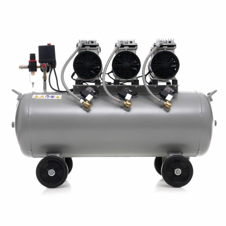 Bezolejový kompresor, 100L, 3 x 1500W | KD1397