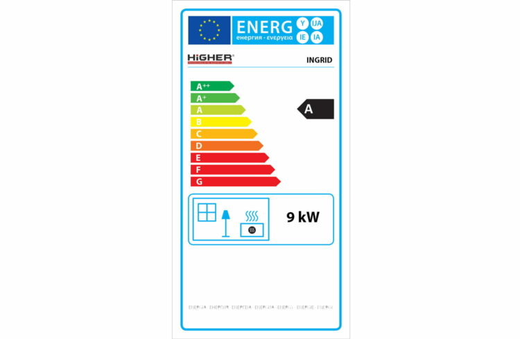 Krbové kachle INGRID, 9kW, čierne | HIGHER