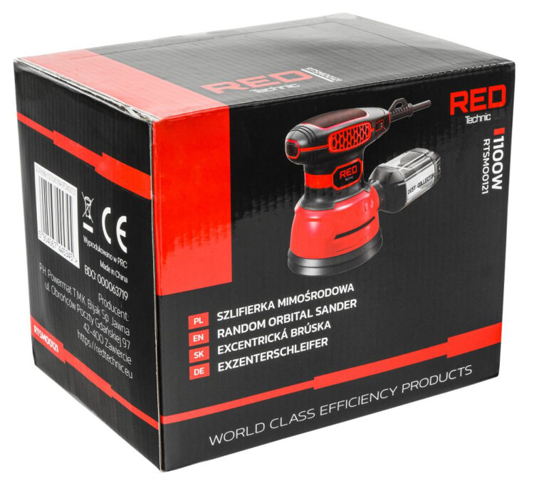 Excentrická brúska s reguláciou RTSMO0121, 1100 W | RED TECHNIC