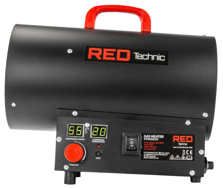 Plynový ohrievač RTNGG0120, 25KW | RED TECHNIC