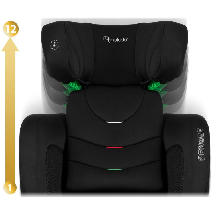 Autosedačka Louis Soft, ISOFIX, 15-36 kg, čierna | Nukido