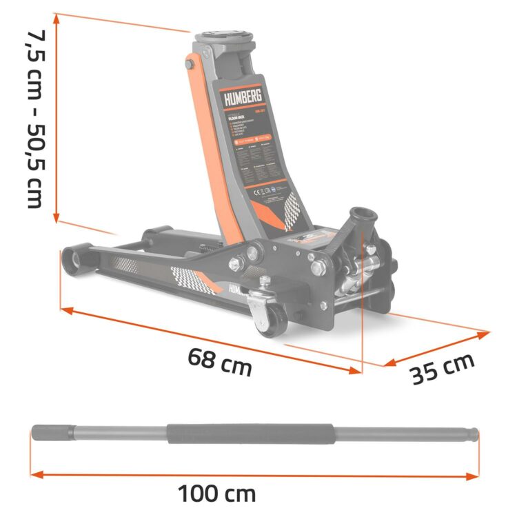 Hydraulický zdvihák HM-381, 3T | Humberg