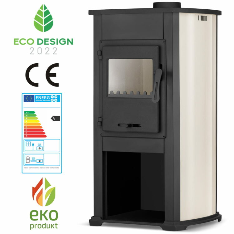 Krbové kachle s varnou platňou ELEGANT 10kW | béžové (bazár)