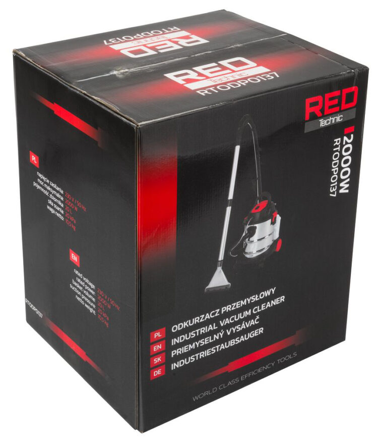 Priemyselný vysávač RTODP0137, 2000W | RED TECHNIC