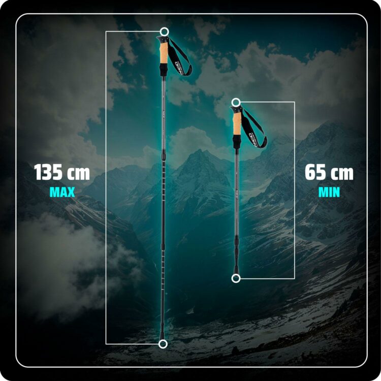 Trekingové palice NS-380, 135 cm | Neo-Sport