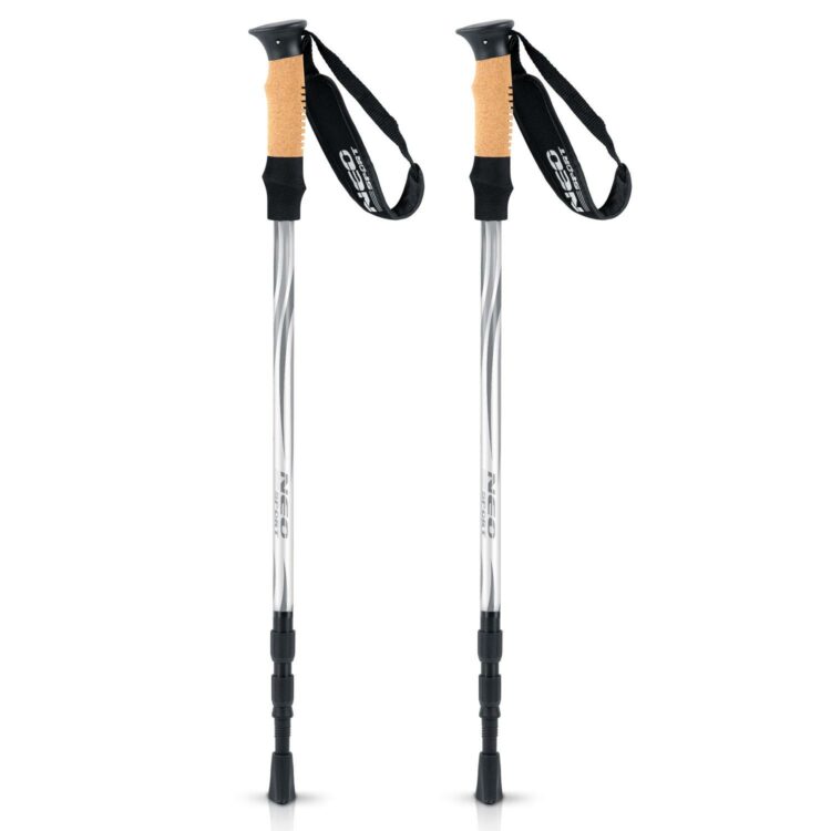 Trekingové palice NS-380, 135 cm, biele | Neo-Sport