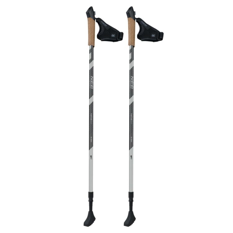 Trekingové palice NS-383, 143 cm, čierne | Neo-Sport