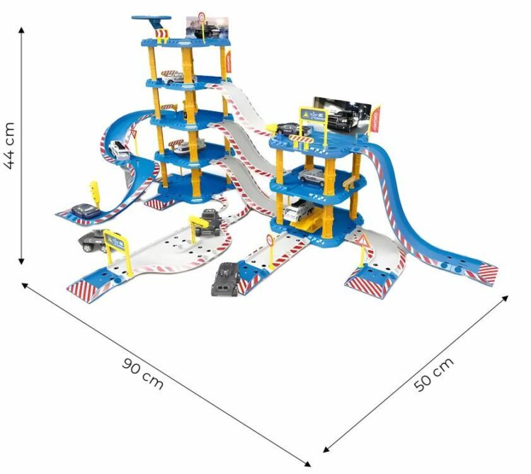 Garáž pre autíčka – policajná stanica | 100 prvkov