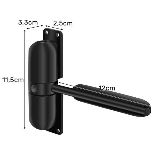 Zatvárač dverí, čierny | Malatec Zatvárač dverí, čierny | Malatec