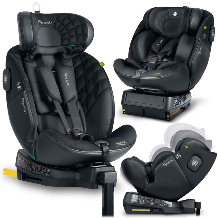 Autosedačka ISOFIX, 0-36kg, čierna | Nukido Prestige
