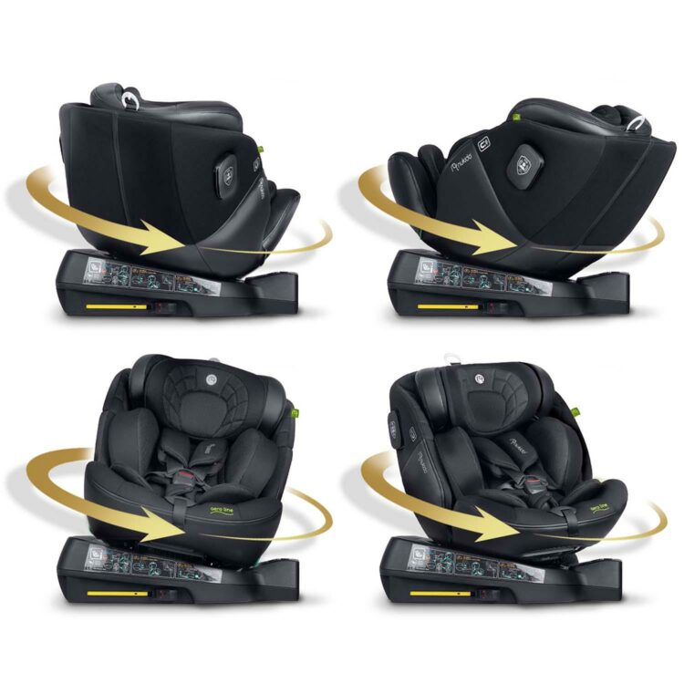 Autosedačka ISOFIX, 0-36kg, čierna | Nukido Prestige