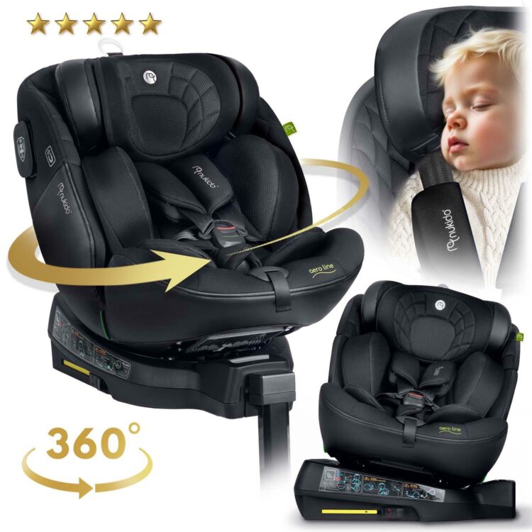 Autosedačka ISOFIX, 0-36kg, čierna | Nukido Prestige