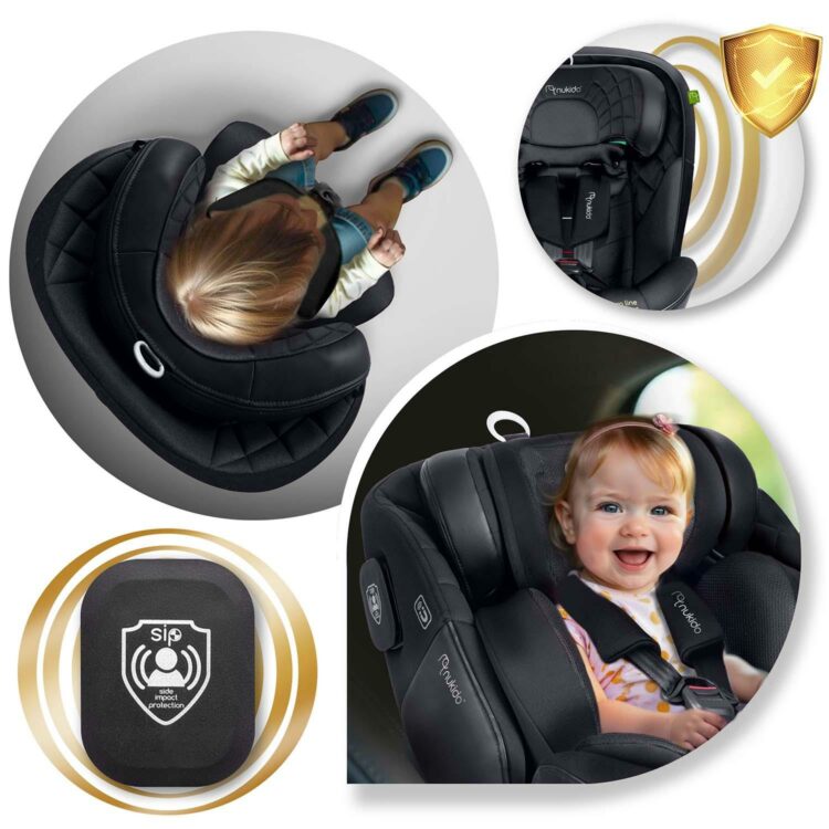 Autosedačka ISOFIX, 0-36kg, čierna | Nukido Prestige