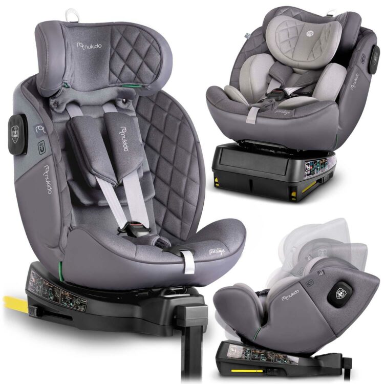 Autosedačka ISOFIX, 0-36kg, sivá | Nukido Prestige