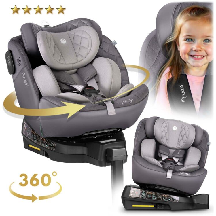 Autosedačka ISOFIX, 0-36kg, sivá | Nukido Prestige