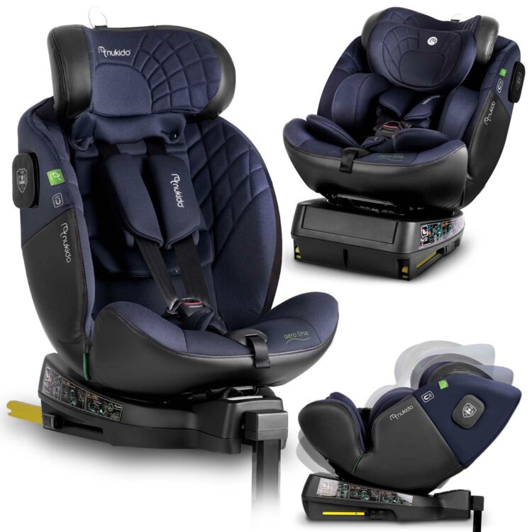 Autosedačka ISOFIX, 0-36kg, tmavomodrá | Nukido Prestige