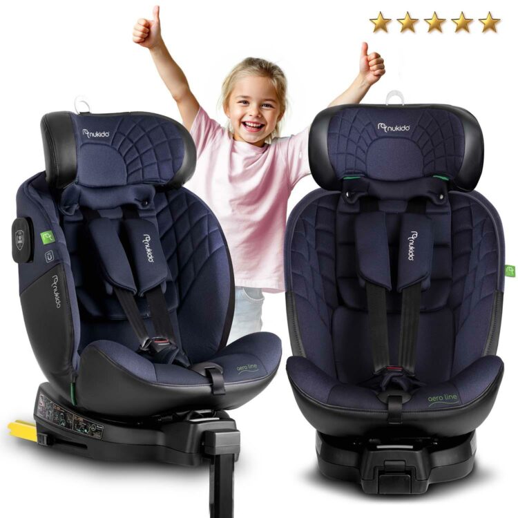 Autosedačka ISOFIX, 0-36kg, tmavomodrá | Nukido Prestige