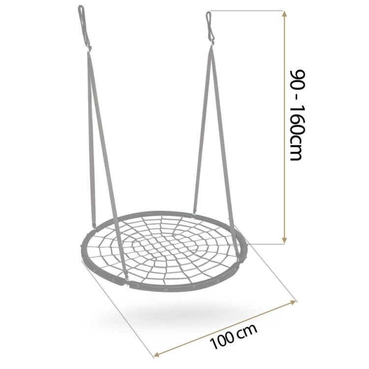 Záhradná hojdačka NS-104, 100cm, čierna | Neo-Sport