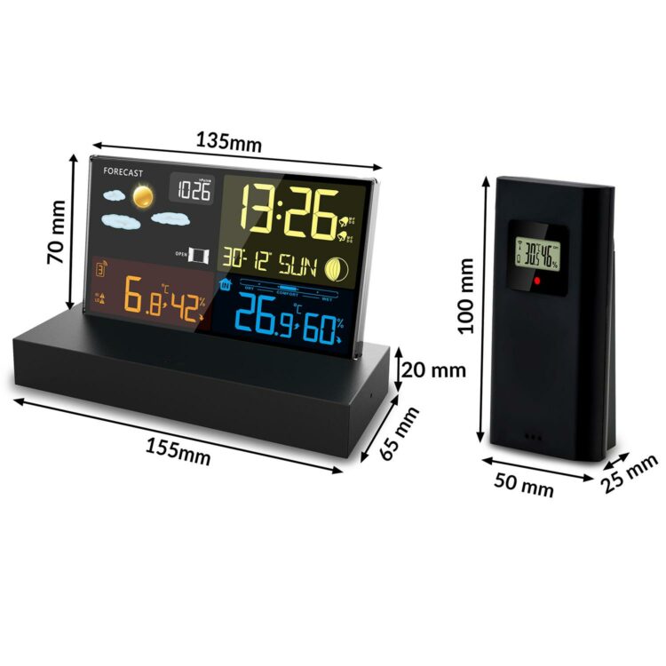 Meteorologická stanica BD-912, čierna | Berdsen