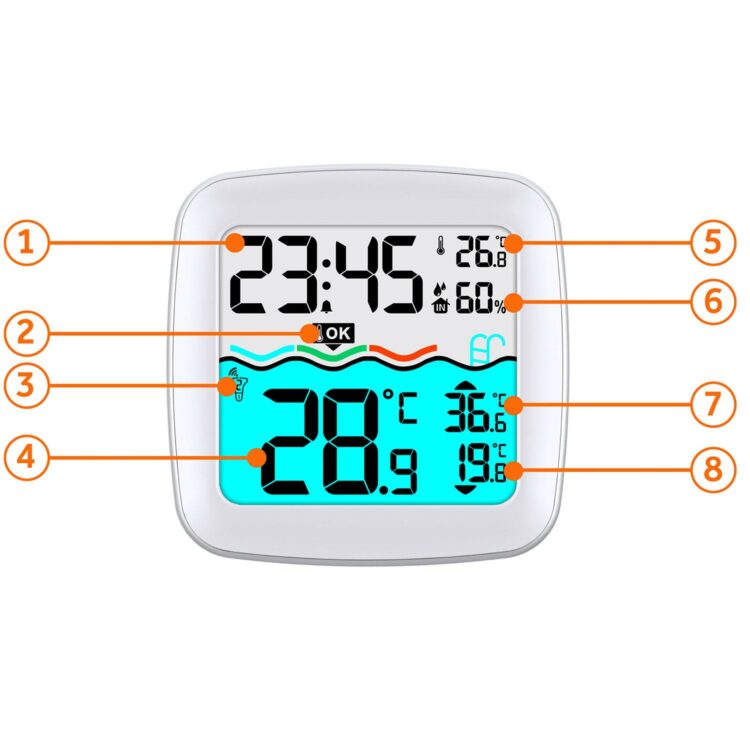Meteostanica s bazénovým senzorom BD-913 | Berdsen