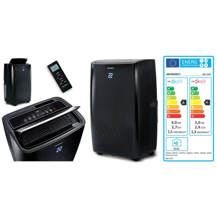 Mobilná klimatizácia BD-581, 4000W, čierna | Berdsen