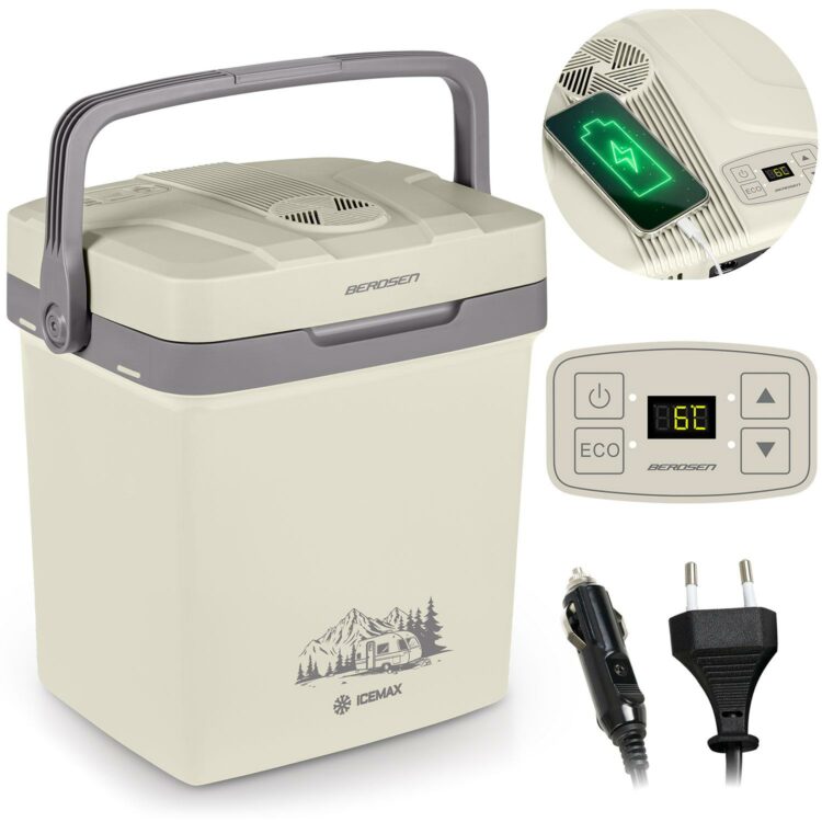 Prenosná chladnička Icemax, ECO, 26L, biela | Berdsen