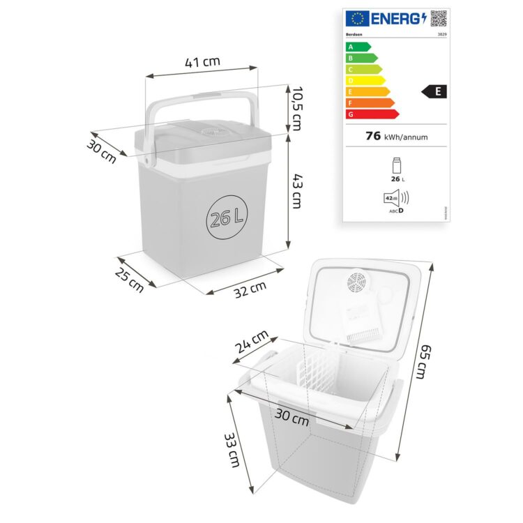 Prenosná chladnička Icemax, ECO, 26L, čierna | Berdsen