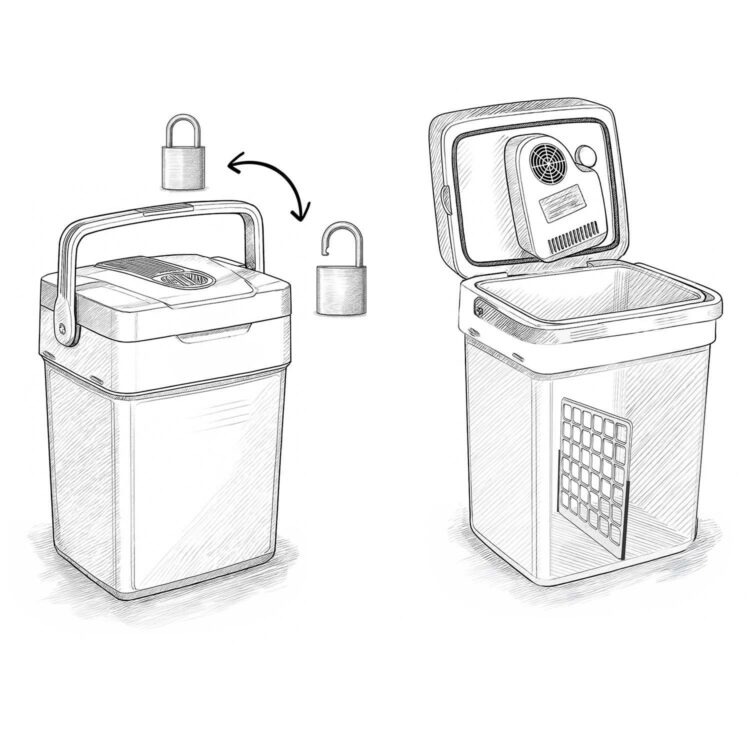 Prenosná chladnička Icemax, ECO, 26L, čierna | Berdsen