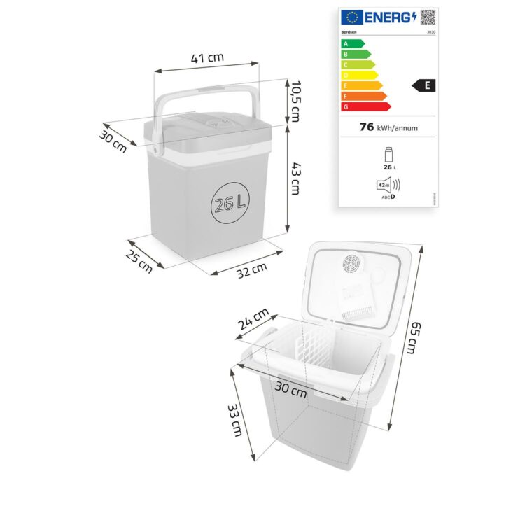 Prenosná chladnička Icemax, ECO, 26L, modrá | Berdsen