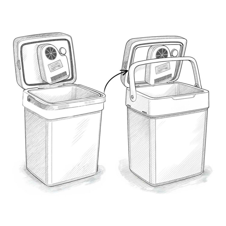 Prenosná chladnička Icemax, ECO, 29 L, sivá | Berdsen