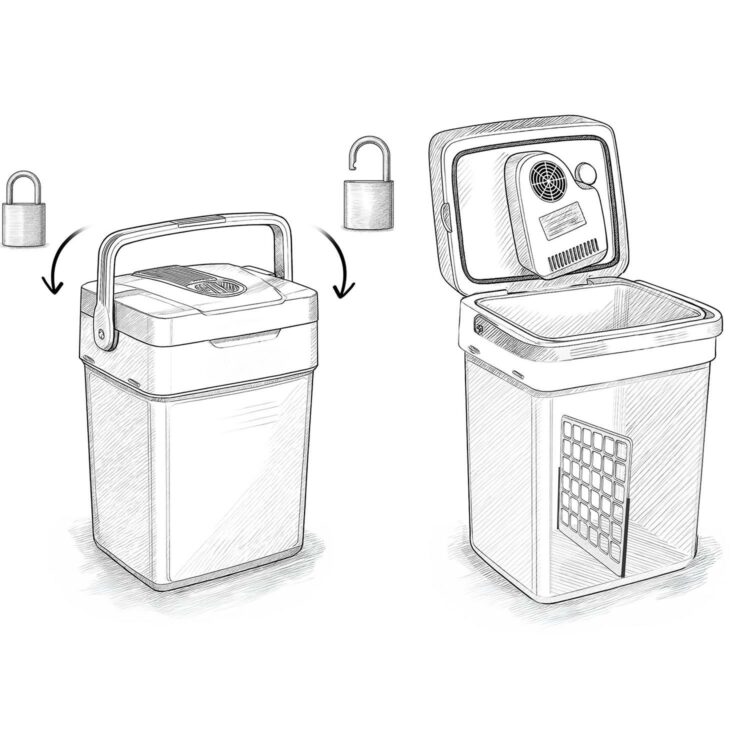 Prenosná chladnička Icemax, ECO, 29 L, sivá | Berdsen