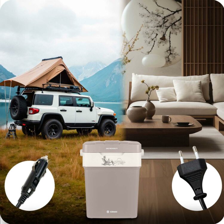 Prenosná chladnička Icemax, ECO, 29 L, sivá | Berdsen