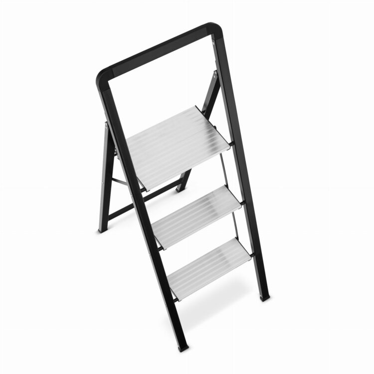 Skladací rebrík s držiakom, 3-stupňový | HIGHER
