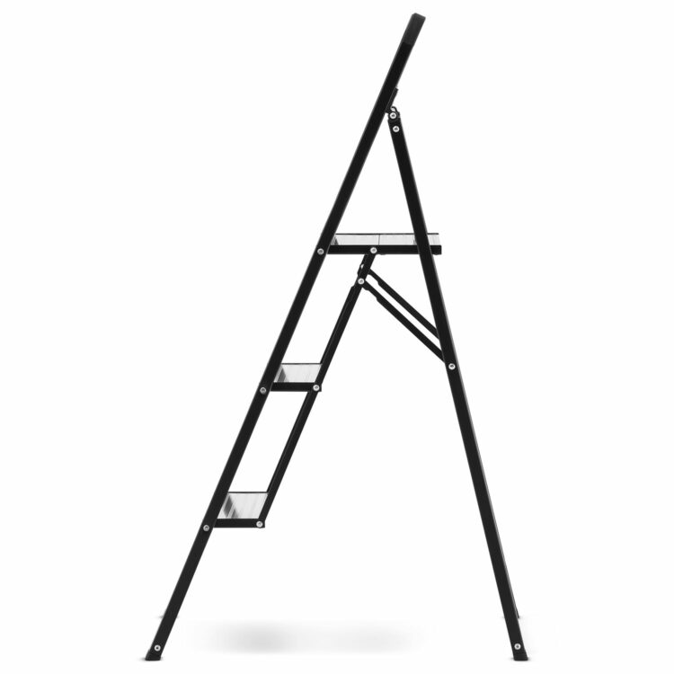 Skladací rebrík s držiakom, 3-stupňový | HIGHER