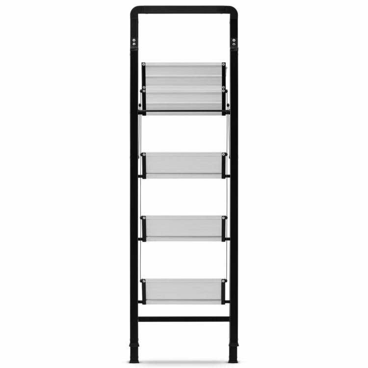 Skladací rebrík s držiakom, 4-stupňový | HIGHER