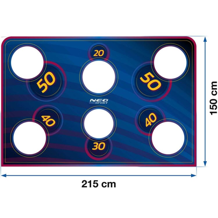 Tréningová futbalová plachta, modrá, 215x150cm | Neo-Sport