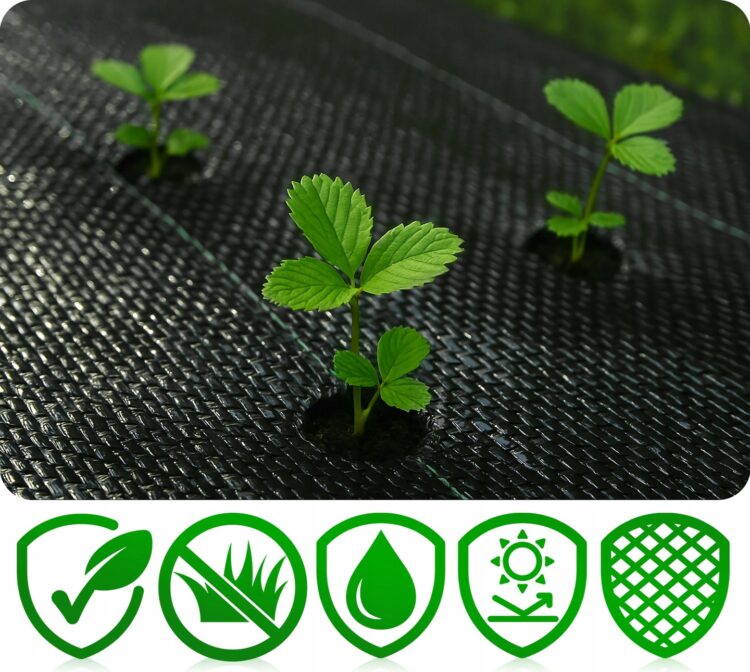 Záhradná agrotextília 90g/m2, 1,6m x 50m, čierna | Plonos